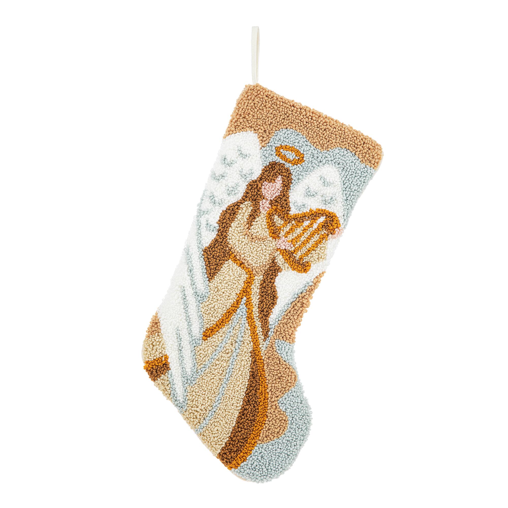 Glitzhome® 20" Angel Hooked Stocking